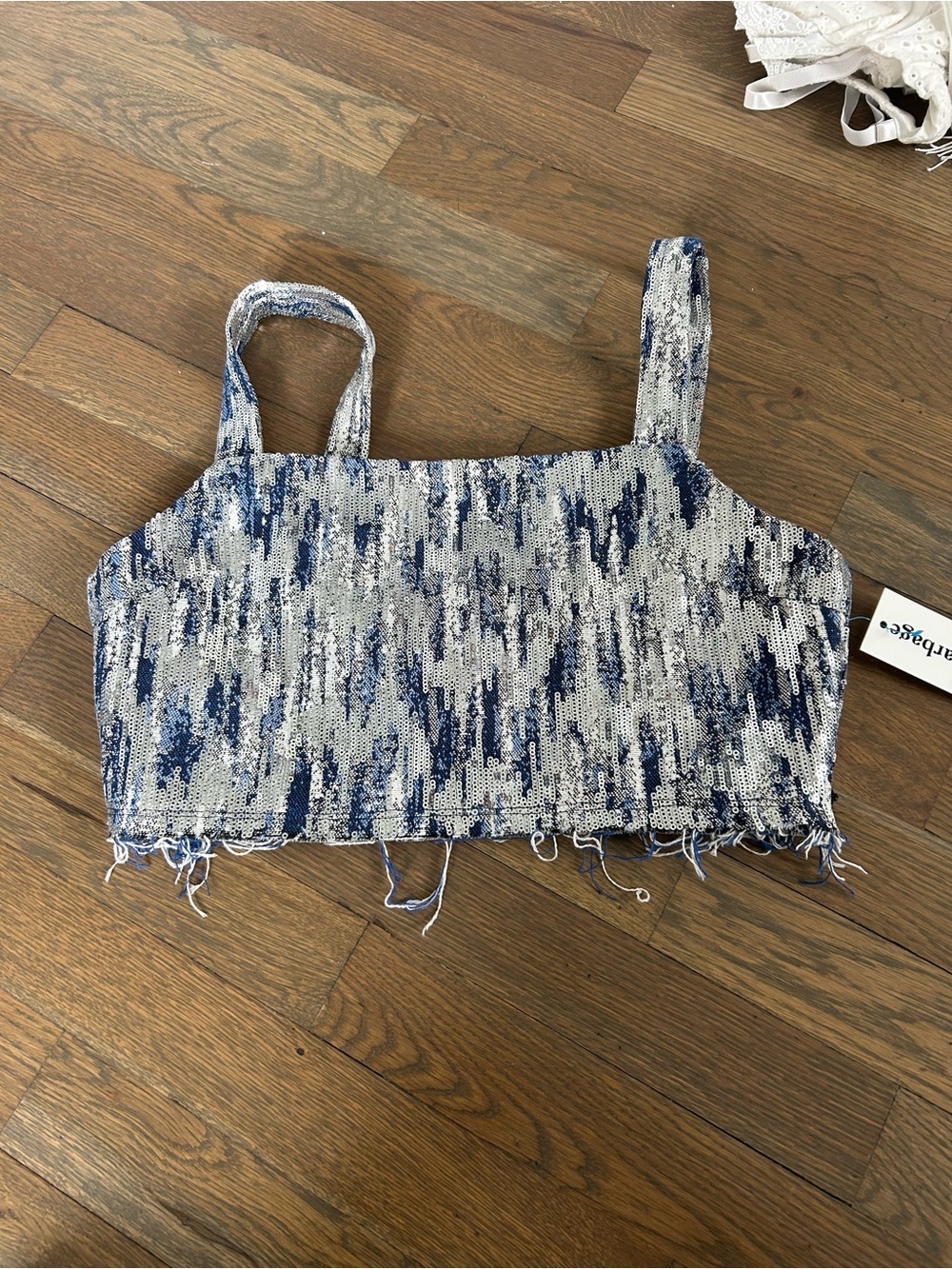 BLUE/SILVER SPARKLE TOP